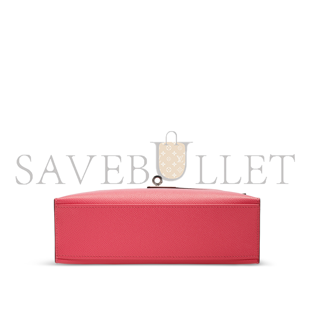 H**mes mini kelly epsom 8w rose azalee (22*14*7cm)